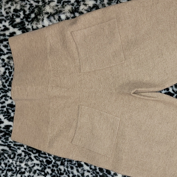 Something Navy Hakama Wool Blend Cigarette Trousers In CM-Camel NWT Size Med - Picture 6 of 16